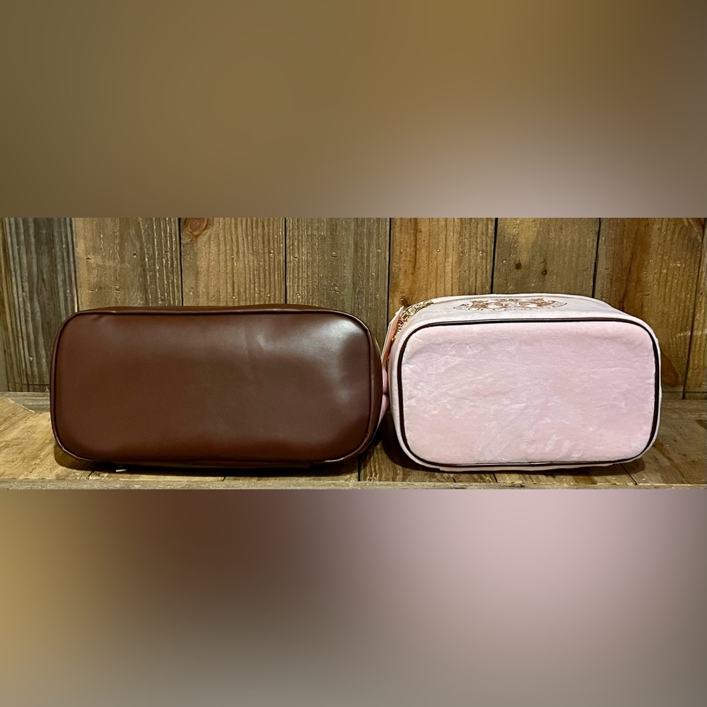 Juicy Couture Pink & Brown Matching Travel Bag Set of 2. - Picture 15 of 16
